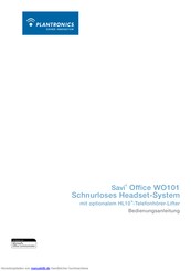 Plantronics Savi Office WO101 Bedienungsanleitung