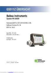 Balboa Instruments GS511Z Bedienungsanleitung