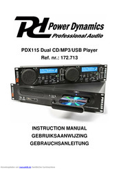 Power Dynamics PDX115 Dual Gebrauchsanleitung