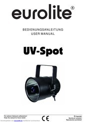 EuroLite UV-Spot Bedienungsanleitung
