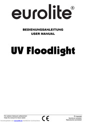 EuroLite UV Floodlight Bedienungsanleitung