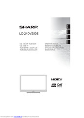 Sharp LC-24DV250E Bedienungsanleitung
