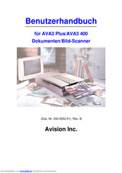Avision AVA3 Plus Benutzerhandbuch