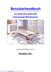 Avision AVA3 400 Benutzerhandbuch