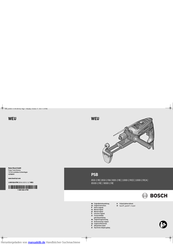 Bosch WEU 850-2 RE Originalbetriebsanleitung