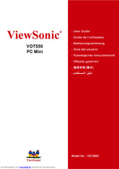 ViewSonic vot550 Bedienungsanleitung