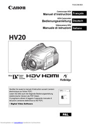 Canon HV20 Bedienungsanleitung