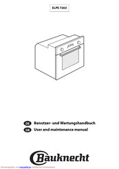 Bauknecht ELPE 7263 Benutzerhandbuch
