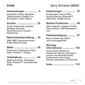 Sony Ericsson W660i Bedienungsanleitung