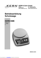 KERN EMB500-1 Betriebsanleitung