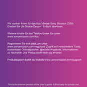 Sony Ericsson Z555i Bedienungsanleitung