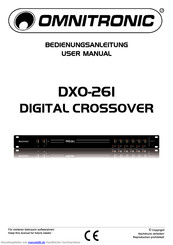 Omnitronic DXO-26I Bedienungsanleitung