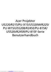 Acer R215 Benutzerhandbuch