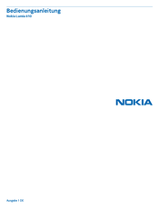 Nokia Lumia 610 Bedienungsanleitung