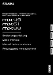 Yamaha MX88 Bedienungsanleitung