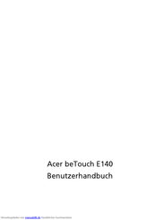 Acer beTouch E140 Benutzerhandbuch