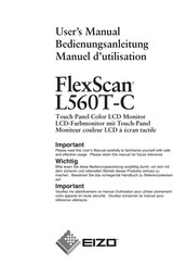 Eizo FlexScan L560T-C Bedienungsanleitung