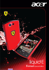 Acer liquid E Ferrari Special Edition Bedienungsanleitung