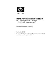 HP Compaq Business DesktopsD330 Slim Tower Referenzhandbuch