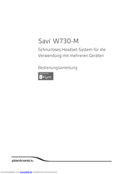 Plantronics Savi W730-M Bedienungsanleitung