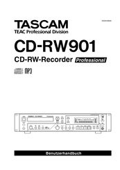 Tascam CD-RW901 Professional Benutzerhandbuch