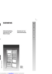 Siemens KI38L Serie Gebrauchsanleitung