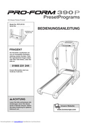 ProForm 390P Bedienungsanleitung