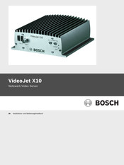 Bosch VideoJet X10 Installationshandbuch
