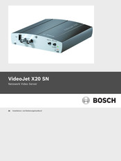 Bosch VideoJet X20 SN Bedienungsanleitung