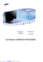 Samsung SyncMaster 941BW Benutzerhandbuch