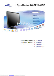 Samsung SyncMaster 940BF Handbuch