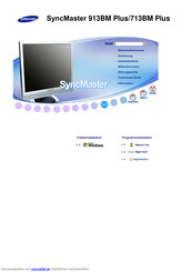 Samsung SyncMaster 713BM Plus Bedienungsanleitung