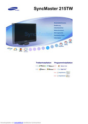 Samsung SyncMaster 215TW Bedienungsanleitung