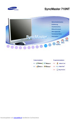 Samsung SyncMaster 710NT Bedienungsanleitungen