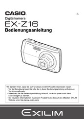 Casio EX-Z16 Bedienungsanleitung