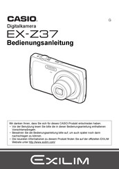 Casio EX-Z37 Bedienungsanleitung