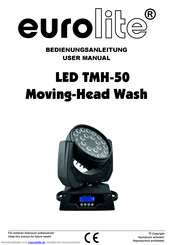 EuroLite LED TMH-50 Moving-Head Wash Bedienungsanleitung