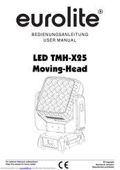 EuroLite LED TMH-X25 Moving-Head Bedienungsanleitung