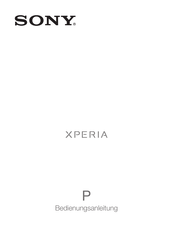 Sony Xperia P LT22i Bedienungsanleitung