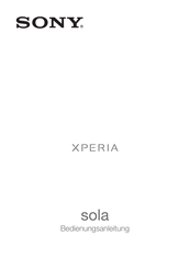 Sony XPERIA SOLA Bedienungsanleitung