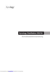 Synology DiskStation DS216+ Schnellinstallationsanleitung