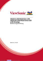 ViewSonic VA2212ma-LED Bedienungsanleitung