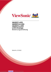ViewSonic VA2037-LED Bedienungsanleitung