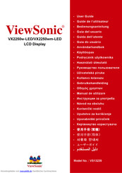 ViewSonic VX2250wm-LED Bedienungsanleitung