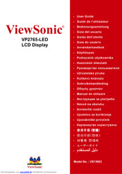 ViewSonic VP2765-LED Bedienungsanleitung