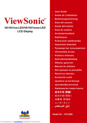 ViewSonic VA1931wma-LED Bedienungsanleitung