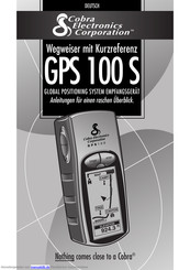 Cobra GPS 100 S Anleitung