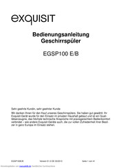 Exquisit EGSP100 E/B Bedienungsanleitung