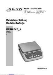 KERN FKB_A Betriebsanleitung