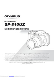 Olympus SP-810UZ Bedienungsanleitung